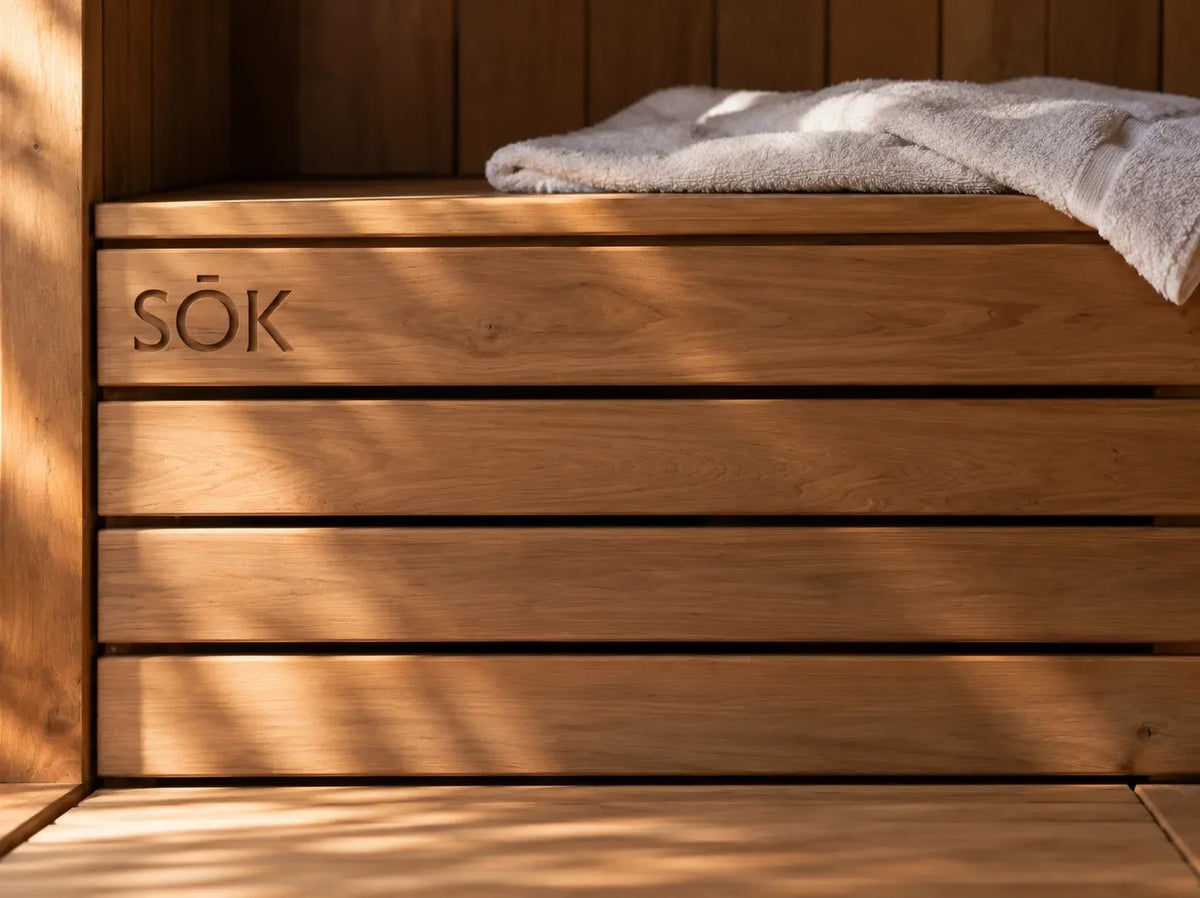 Close-up of thermally modified timber
