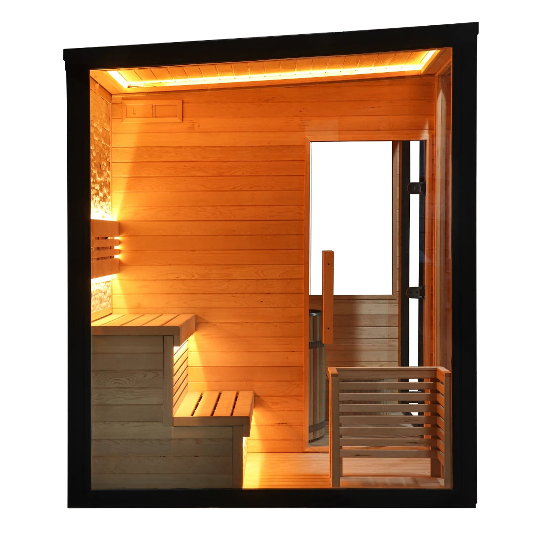 2-3 Person Custom Sauna with Ice Bath Room