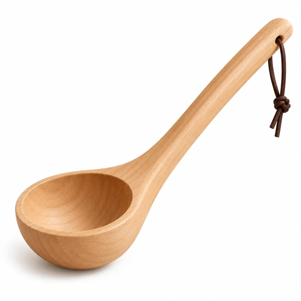 Timber sauna scoop
