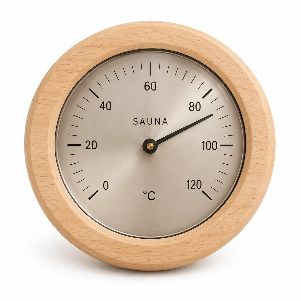 Analogue sauna thermometer